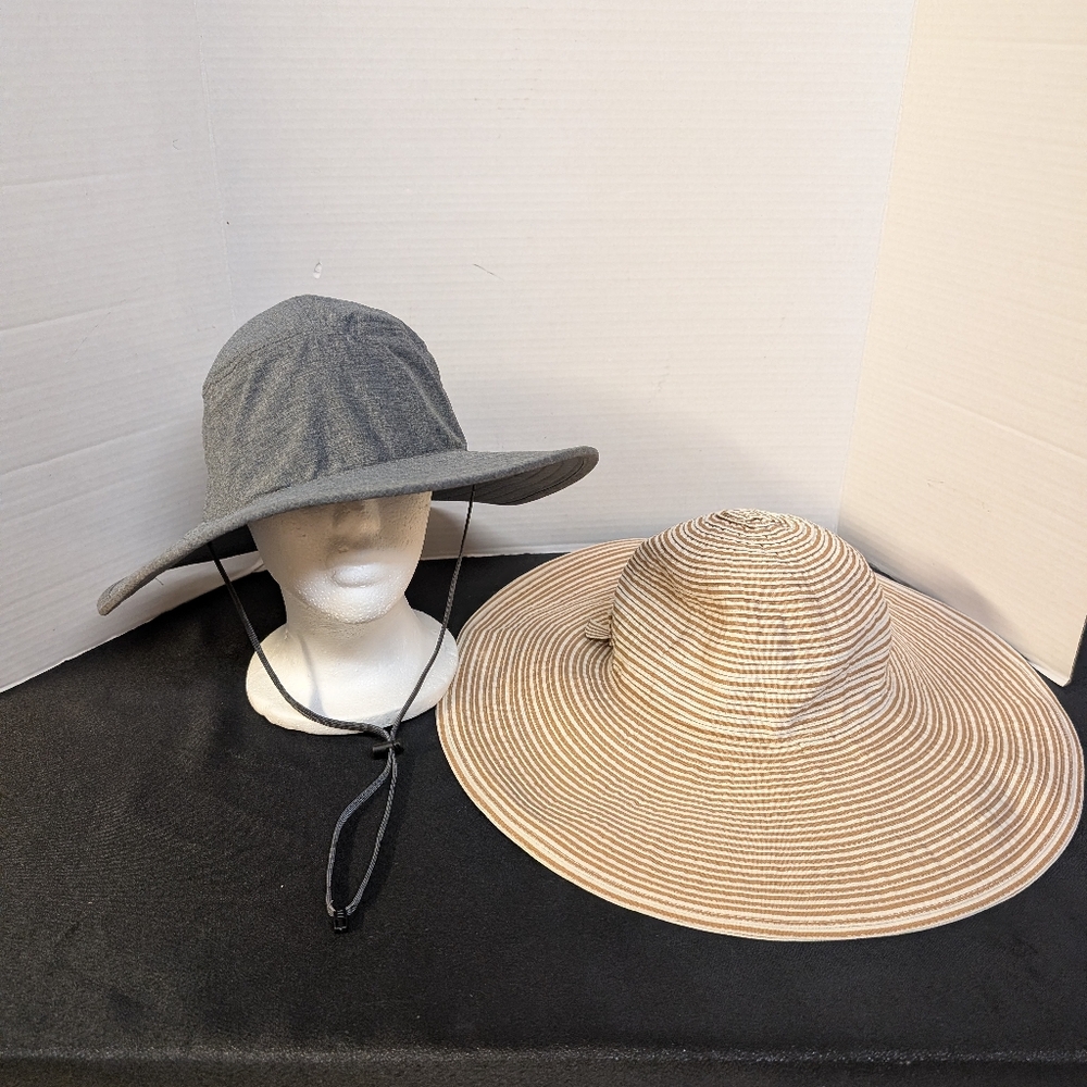 New Solar Escape UV Explorer UPF 50+ One Size Adjustable Packable Hat Lot Bundle